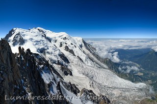 Le Mont-Blanc et e glacier des Bossons, Chamonix