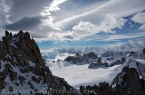 Au sommet de l'aiguille du Tour, Massif du Mont-Blanc, Haute-savoie, France