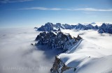 Cordee sur l'arete Midi-Plan, Massif du Mont-Blanc, Haute-savoie, France