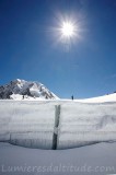 Traversee du glacier du Geant, Chamonix, Haute-Savoie, France