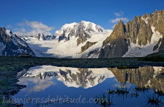 Le Mont-Blanc, reflection, Chamonix, France