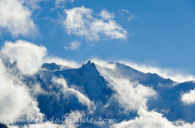 Le Mont-Blanc et l'aiguille du Midi, Chamonix, France