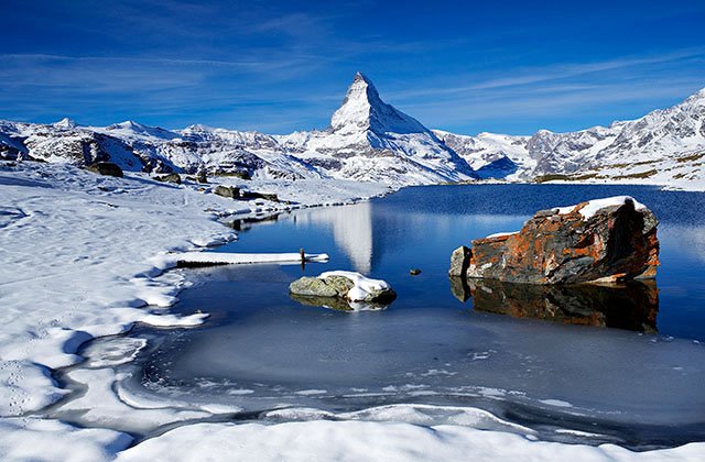 Steelisee lake and the Matterhorn