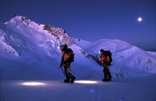 Montï¿½e au Mont-Blanc du Tacul