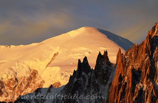 Le Mont-Blanc et les aiguilles du Diable, Chamonix