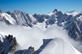 Sur l'arete midi-plan, Massif du Mont-Blanc, Haute-savoie, France