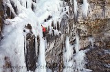 escalade de la cascade de glace Cogne, Italie