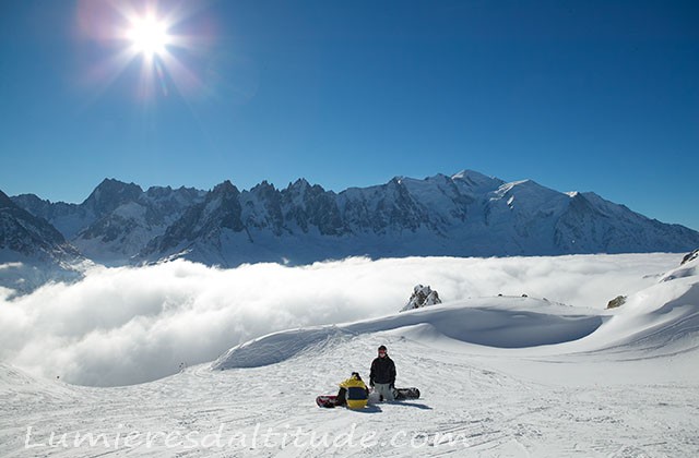 Ski a la flegere, Massif du Mont-Blanc, Haute-savoie, France