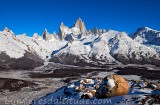 Le massif du Fitz Roy en hiver, Patagonie, Agentine