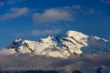 Le Mont-Blanc et l'aiguille du Midi au Couchant, Chamonix