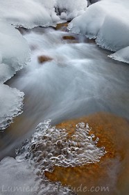 Glace de rivière, Chamonix, France