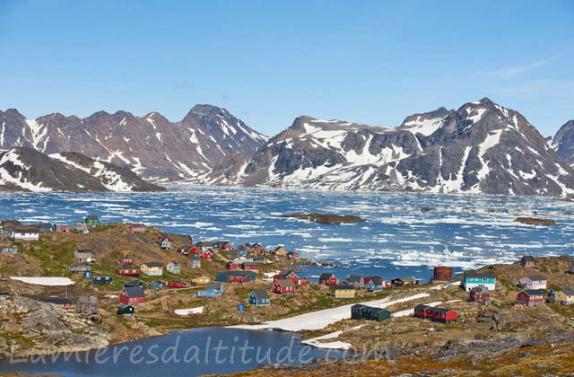 Groenland, village Inuit de Kulusuk 