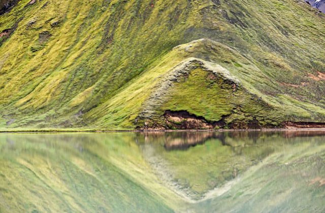 Green mirror, Iceland